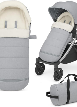 Stroller Footmuff Bunting Bag for Winter â€“ Universal Stroller Cover for Cold Weather, Compatible with UPPAbaby Vista V2 / V3 / Vista/Cruz/Cruz V2 / RumbleSeat/Ridge/Minu â€“ Storage Bag Included