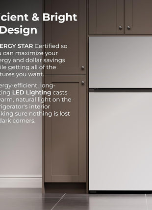 Kenmore 46-62312 30" Top Mount Refrigerator with Freezer - Adjustable Shelving, Humidity-Controlled Crispers, Optional Ice Maker, LED Lighting, ENERGY STAR Certified, 18.2 cu. ft. Capacity - White