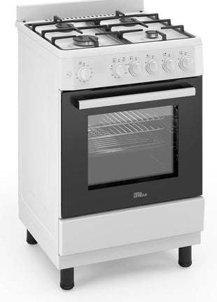 PremiumLevella 24" Gas Range with 4 Burners and 2.7 Cu. Ft. Oven Capacity (Black)