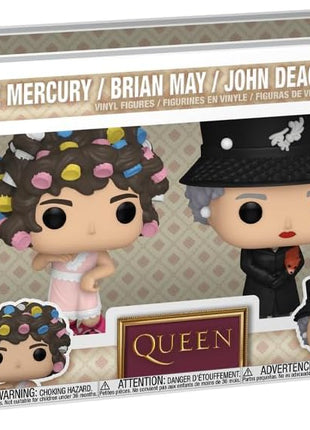 Funko POP! Rocks: Queen - Freddie Mercury - I Want to Break Free (4 Pack) | Official Merch - Collectable Vinyl Figurine for Shelf Display - Birthday Gift Idea for Fans and Collectors