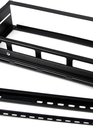 StarTech.com 2U DIN Rail Kit for Standard 19 inch Rack - Adjustable Depth Rackmount DIN Rail with Top Hat, Mini, G Rails, 27lbs/12.5kg Weight Capacity (ADJDINKIT)