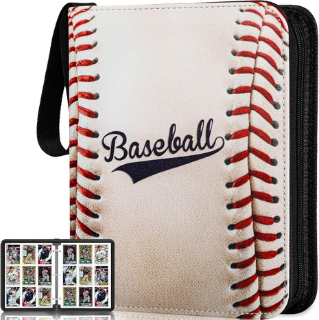 Baseball Card Binder,2025-2026 Sports Trading Card with Sleeves Holder Album,990 Pockets Baseball Card Holder Sheets Display Storage Protectors for Collectors Boys and Girls Gift