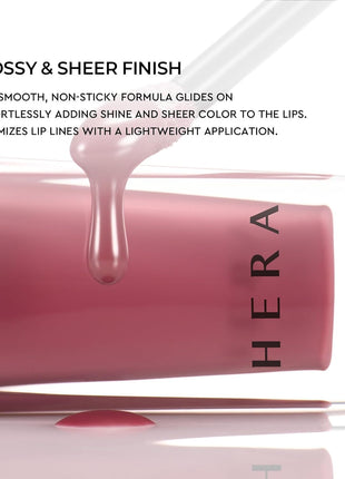 HERA Sensual Nude Lip Gloss #415 BROWNIE BOY - FELIX Picked | Volumizing Sheer & Glossy Finish, Non-sticky, Moisturizing and Hydrating, Korean Makeup, 0.17 oz. (5g)