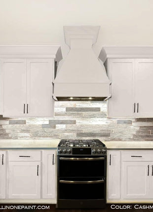 ALL-IN-ONE Paint by Heirloom Traditions, Cashmere (True White), Quart - Durable cabinet and furniture paint. Built in primer and top coat, no sanding needed. Includes our 30 featured color card.