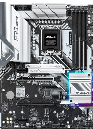 ASRock Z790 Pro RS WiFi LGA1700 ATX Motherboard, Supports 14th/13th/12th Gen Intel Core Processors, DDR5 7200+ (OC), PCIe 5.0, 2.5G LAN, WiFi 6E, 14+1+1 Power Phase, 4X M.2 Slots