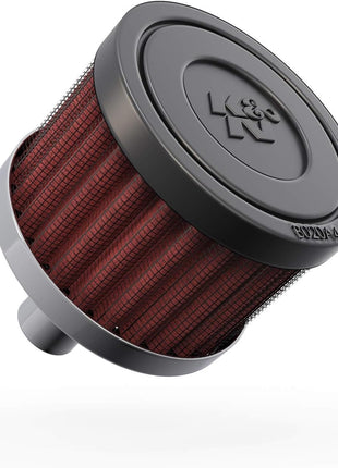 K&N Vent Air Filter/ Breather: High Performance, Premium, Washable, Replacement Engine Filter: Flange Diameter: 0.5 In, Filter Height: 1.5 In, Flange Length: 0.875 In, Shape: Breather, 62-1010