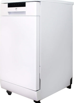 SPT SD-9263WA 18′′ Wide Portable Dishwasher with ENERGY STAR, 6 Wash Programs, 8 Place Settings and Stainless Steel Tub – White