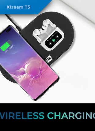 Adesso Xtream T3 Bluetooth Wireless Earbuds with ANC | Touch Controlled Wireless Charging Case