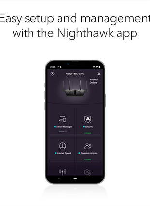 Netgear Nighthawk 5-Stream AX3600 Dual-Band WiFi 6 Router (up to 3.45Gbps) - RAX41