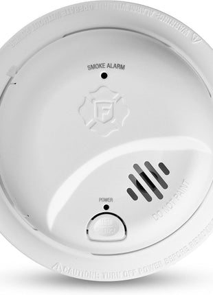 First Alert Smoke Alarm, Battery-Operated Detector with Test & Silence Button, SMI100, 1-Pack
