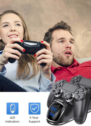 OIVO PS4 Controller Charger Dock Station, 1.8Hrs PS4 Controller Charging Dock, Charging Station Replacement for PlayStation 4 Dualshock 4 Charger
