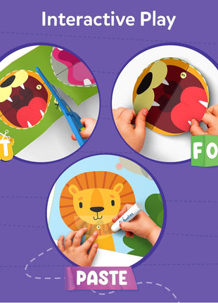 Skillmatics Snip Snip, Scissor Skills, Felt Craft Activity, Gift for Kids | Cutting Activity Book, Safety Scissors, Fine Motor Skills for Preschool, Screen-Free, Learning Toy, Toddlers, Ages 3, 4, 5, 6