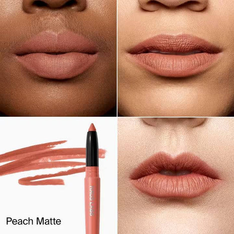 HAUS LABS BY LADY GAGA Le Monster Lip Crayon - Peach Matte & ENTEL Aloe vera Sheet Masque (BONUS)