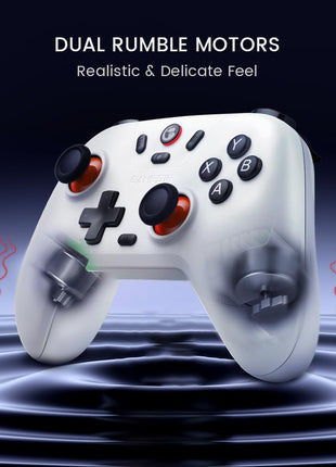 GameSir Nova Lite 2.4g Wireless Controller for Windows PC, iPhone, Android, Switch & Steam Deck, Bluetooth Controller Gamepad with Hall Effect Trigger,Turbo,Rumble Vibration(White)