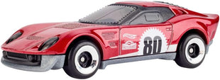 Hot Wheels Toy Cars, 5-Pack of 1:64 Scale Toy Cars with Collectible Deco & Packaging, Core Mattel 80th Anniversary Set of 5 Vehicles
