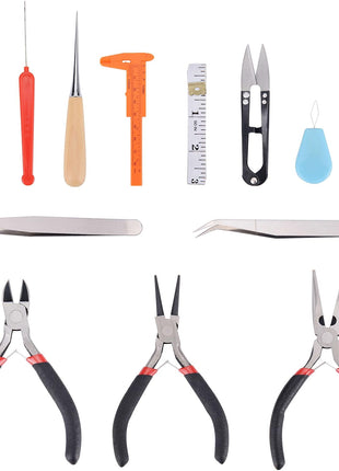 PAXCOO 19Pcs Jewelry Making Tools Kit with Zipper Storage Case for Crafting and Repair