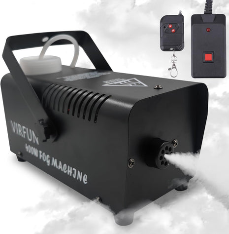 Fog Machine, Smoke Machine with Remote Control for Halloween, Party | Wireless&Wired Remote Control, for Halloween, Party, Outdoor, Indoor and Stage Effect, 400W