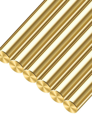 3/16 inch Brass Rods 3/16 x 12 in, 6 Pcs for Knife Making Knife Handles Pins Stock Knife Scale Solid Round Brass Rod Dowel Rivet Gunsmithing Crafts Modeling Hobby