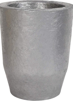 CANALHOUT 6Kg Graphite Crucible w/Pouring Spout for Melting Metal | Silicon Carbide Crucible, 1800°C(3272°F) High Temp, Melting Casting Refining Aluminum Gold Silver Brass Copper