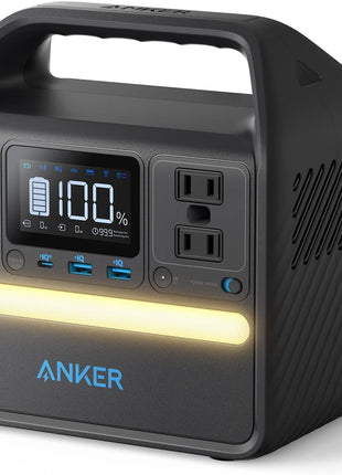 Anker 521 Portable Power Station Upgraded with LiFePO4 Battery, 256Wh 6-Port PowerHouse, 300W (Peak 600W) Solar Generator (Solar Panel Optional), 2 AC Outlets, 60W USB-C PD Output, Outdoor Generator
