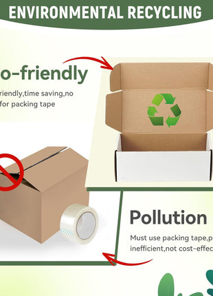12 inchx9 inchx3 inch Shipping Boxes Set of 1, White Corrugated Cardboard Box Literature Mailer