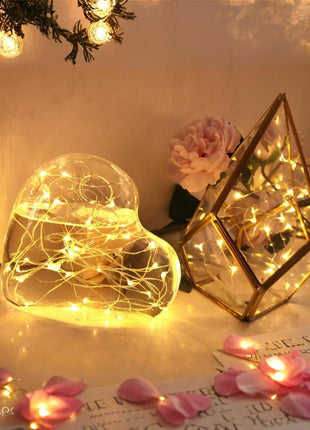 6 Pack Fairy Lights Battery Operated with Timer 2PCS Remote - 6.5ft 20LED Warm White Twinkle Lights Waterproof Silver Wire Fireflies Lights DIY Mason Jar Wedding Party Christmas Centerpiece Table Deco