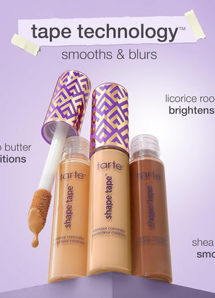 tarte shape tape concealer – Full-Coverage Creaseless Soft Matte Finish, Brightening Under-Eye & Face Makeup, 16hr Longwear, Vegan & Cruelty-Free