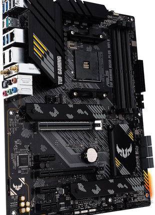 ASUS TUF Gaming B550-PLUS WiFi II AMD AM4 (3rd Gen RyzenTM) ATX Gaming Motherboard (PCIe 4.0, WiFi 6, 2.5Gb LAN, BIOS Flashback, USB 3.2 Gen 2, Addressable Gen 2 RGB Header and Aura Sync)