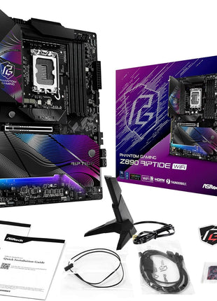ASRock Intel Core Ultra Phantom Gaming Z890 Riptide WiFi 7 ATX Motherboard DDR5 9066 MHz 256 GB LGA1851 RL-ILM M.2 PCIe 5.0