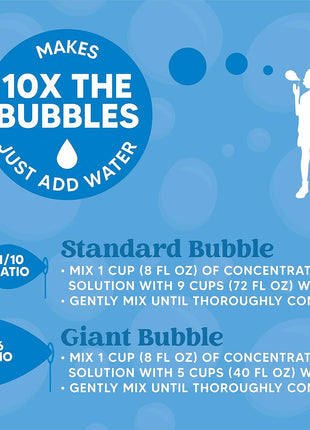 JOYIN 32 OZ Concentrated Bubble Solution for Bubble Machines (Up to 2.5 Gallons), Concentrated Solution Refills for Machine, Wands, Blower, Easter, Kids, Parties