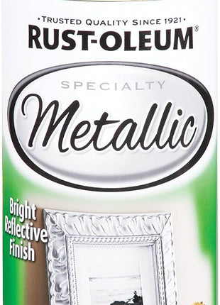 Rust-Oleum Metallic Gold Spray Paint | Decorative Home Décor Finish, Picture Frames, Candle Holders & Crafts, Reflective Appearance, 11 Oz