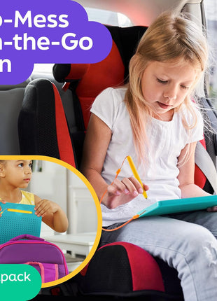 Magnetic Drawing Board for Kids & Toddlers, Airplane & Car Ride Activities | Magnetic Tablet Toy with Beads & Stylus Pen, Travel Toys for Toddlers, Road Trip & Flight Activity, Gift for Boys & Girls