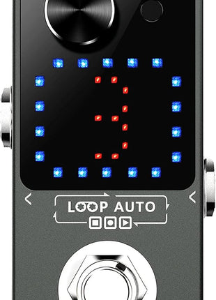 LEKATO Looper Pedal,Guitar Looper Pedal for Electric Guitar&Bass Loop Pedal with SYNC & Tuner Function Triple Effect Guitar Looper with LED Screen Unlimited Overdubs 3 Loops 18 Minutes Record Time