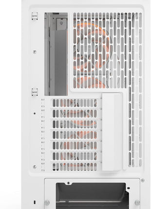 Fractal Design Meshify 3 XL White Tempered Glass Clear Tint - High Airflow PC Gaming Case - Mesh Front Panel - Three ARGB Momentum 14 Gen 2 Fans Included - Spacious Interior - GPU up to 512mm
