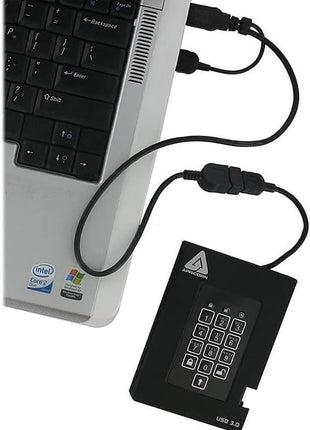 Apricorn 2TB Aegis Fortress L3- FIPS Level 3 Validated USB 3.0 Hardware Encrypted Portable Drive (AFL3-2TB) , black