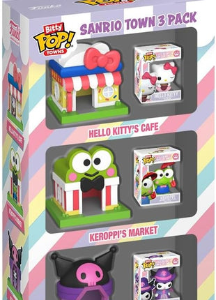 Funko Pop! Bitty Town 3-Pack: Sanrio Town | Collectable Vinyl Figure, Gift Idea, Official Merchandise, Toys for Kids & Adults, Anime Fans, Model Figure for Collectors