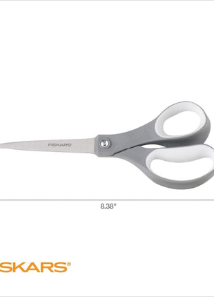 Fiskars All Purpose Scissors, High Performance Cutting, Stainless Steel Blades, Ergonomic and Comfort Handles, Perfect for Arts and Crafts and the Office, Scissors for Office
