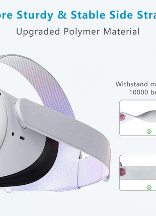 Original Replacement Head Strap for Meta Oculus Quest 2, Enhanced Comfort and Gaming Immersion VR Accessories Compatible with Oculus/Meta Quest 2 Elite Strap