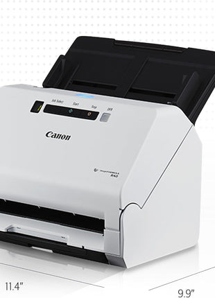 Canon imageFORMULA R40 - Office Document Scanner, Windows and Mac, Duplex Scanning, Easy Setup, Scans a Wide Variety of Documents, Scans to Cloud | Duplex Adf Scanner, 60-Sheet Feeder, 600 Dpi Optical, Windows and Mac