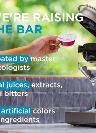Bartesian 24-Pack Vodka Lovers Favorites Collection for Cocktail Machine  - Home Bar Mixology Cocktails Mix Pod Capsule Set To Use With the Bartesian Cocktail Drink Maker Machine