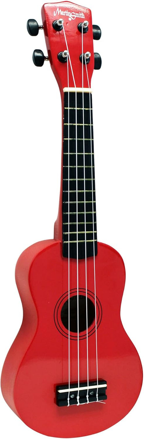 RockJam 21 Inch Soprano Ukulele with Gig Bag, Red | Soprano ukulele with gig bag for kids, adults and beginners, easy to tune with a bright traditional tone