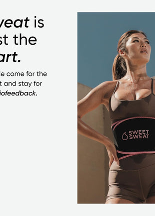 Sports Research Sweet Sweat Waist Trimmer (Core Series) - Premium Sweat Enhancing Fitness Band for Women & Men