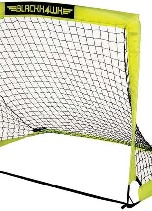 Franklin Sports Blackhawk Backyard Soccer Goal - Portable Pop Up Soccer Nets - Youth + Adult Folding Indoor + Outdoor Goals - Multiple Sizes + Colors