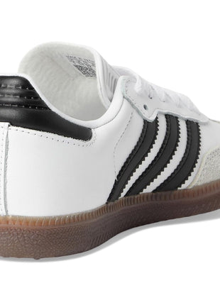 adidas Unisex-Kids Samba Indoor, White/None/None, 5.5