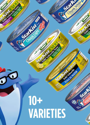 StarKist Chunk Light Tuna in Water, 5 oz (8 Pack) Canned Tuna Fish, Wild Caught, Gluten Free, Ready to Eat, Perfect for Salads, Keto Meals and Snacks, with 20g Protein & 90 Calories Per Serving