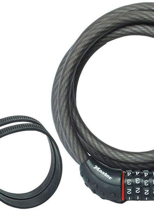 Master Lock Cable Lock, Set Your Own Combination Bike Lock, 6 ft. Long, Black, 8122D