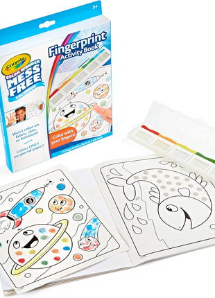 Crayola Color Wonder Mess Free Fingerprint Activity Book, Finger Painting Alternative, Arts & Crafts Gift for Kids Ages 3+