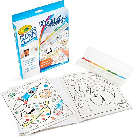 Crayola Color Wonder Mess Free Fingerprint Activity Book, Finger Painting Alternative, Arts & Crafts Gift for Kids Ages 3+