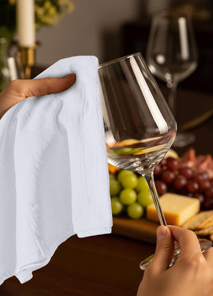 Utopia Kitchen White Flour Sack Towels [12 Pack - 28 x 28 Inch] 100% Cotton | Tea Towels for Cleaning & Drying - Highly Absorbent Kitchen Dish Cloth