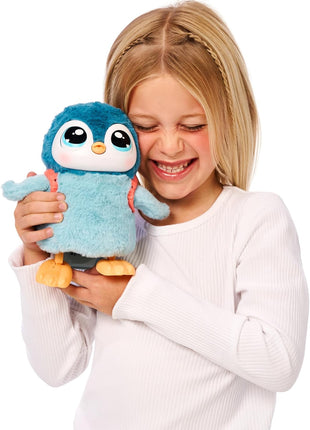 Little Live Pets Walking Penguin My Pet Waddles, Interactive Plush Penguin with 25+ Sounds and Detachable Leash, Toy Penguins for Kids of Ages 5+ | Dances, flaps wings, eats & giggles when fed; interactive plush pet toy for kids ages 5+